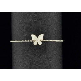 Bracelet papillon nacre et argent