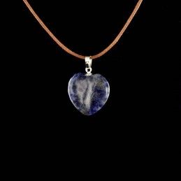 Pendentif cœur sodalite