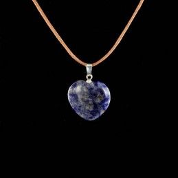 Pendentif cœur sodalite