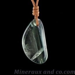 Pendentif fluorine bleue