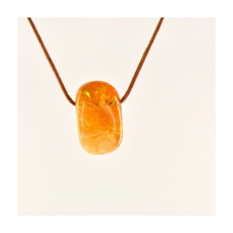 Pendentif quartz citrine.