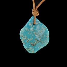 Pendentif pierre turquoise.