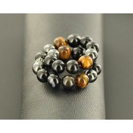 bracelet protection œil de tigre-hyperstene-hematite-la beaute et la puissance des pierres