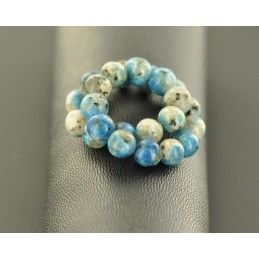 bracelet en perles de pierre de linarite k2 - bijoux de qualite aaa pour homme et femme