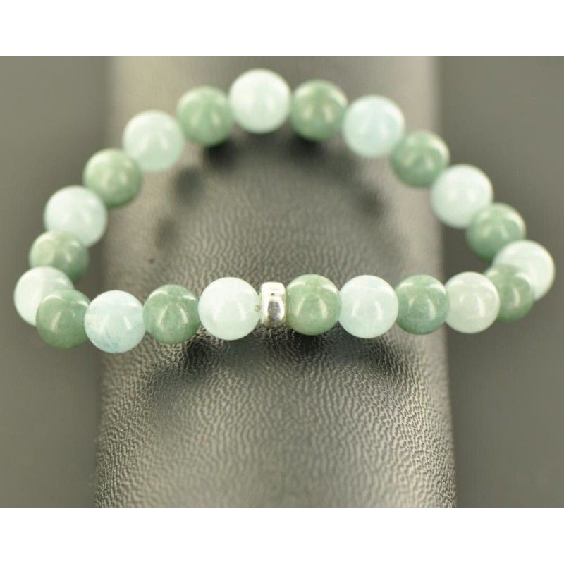 bracelet en pierre de jade et aigue-marine - bijoux de qualite superieure