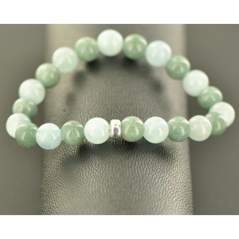 bracelet en pierre de jade et aigue-marine - bijoux de qualite superieure bracelet en pierre de jade et aigue-marine - bijoux de qualite superieure