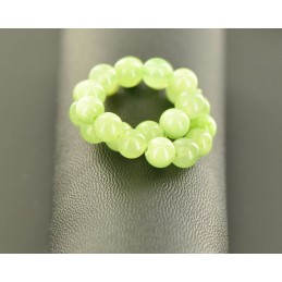 bracelet en perles de calcite verte - bijou naturel et lumineux