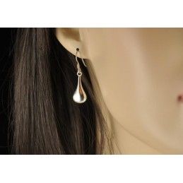 Boucles d'oreilles argent 925 gouttelettes.