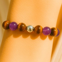 bracelet tigre pierre amethyste-bijou protection