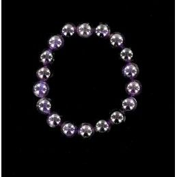 bracelet-perles-pierre-amethyste violette foncee.