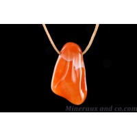 pendentif pierre cornaline: pendentifs perles cornaline rouge bijoux