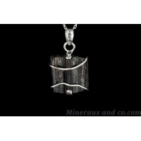 pendentifs tourmaline noire: pendentif pierre tourmaline noire