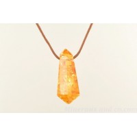 Pendentifs en citrines polie naturelle: Pendentif en citrine polie