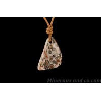 pendentif pierre jaspe léopard: collier et pendentifs en jaspe tacheté