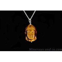 Pendentif œil de tigre: Pendentifs collier œil de tigres brillants