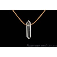pendentif pierre quartz biterminé:pendentif pierre quartz deux pointes