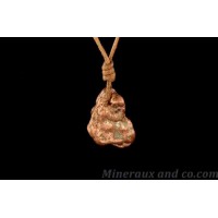 pendentif cuivre natif: beau pendentif en cuivre brut, collier cuivre